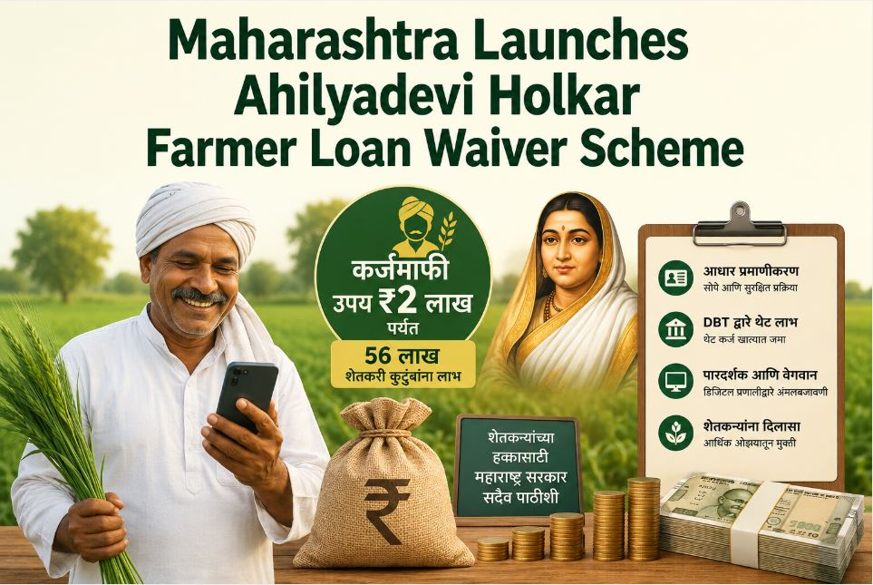 Maharashtra Launches Ahilyadevi Holkar Farmer Loan Waiver Scheme 2026 With Up To ₹2 Lakh Relief For 56 Lakh Farmer Families